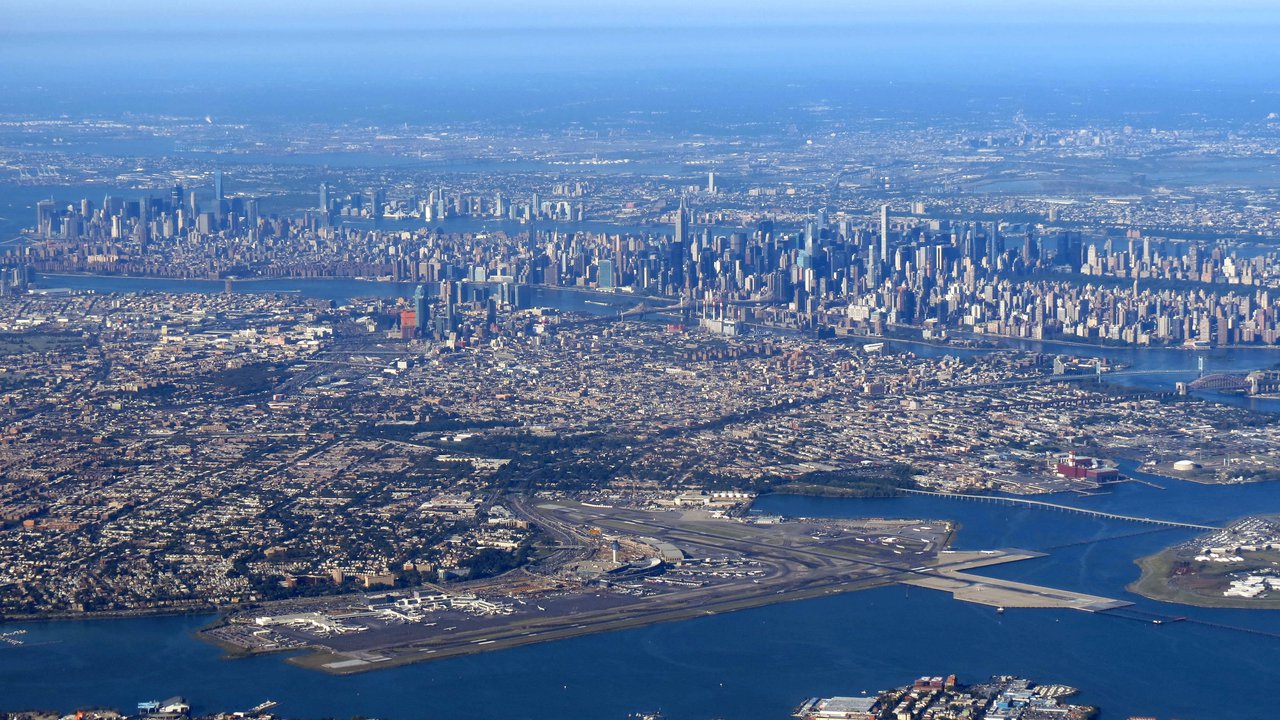 Aerial view of LaGuardia Airport.